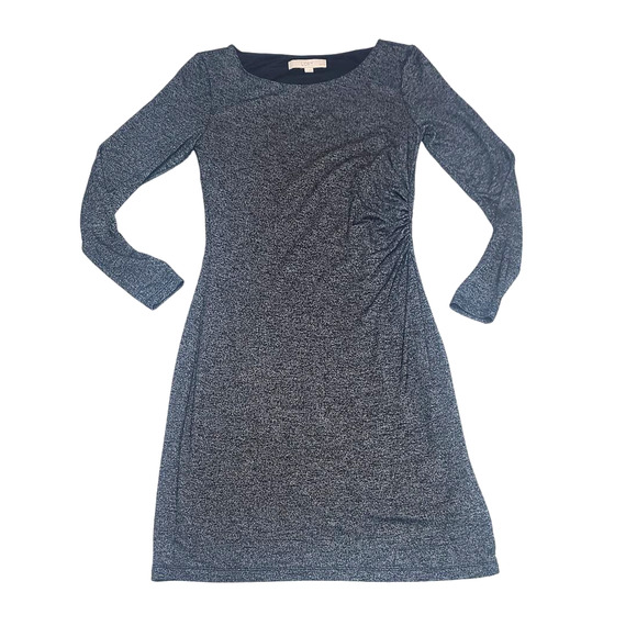 Ann Taylor LOFT grey knit small petite long sleeve dress - Picture 3 of 9